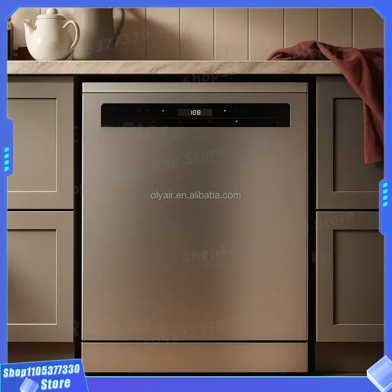 24 In. Top Touch Control Full-Integrated Tall Tub Electric Dishwasher Energy Efficient Class Stainless Steel 15 Place Hotel