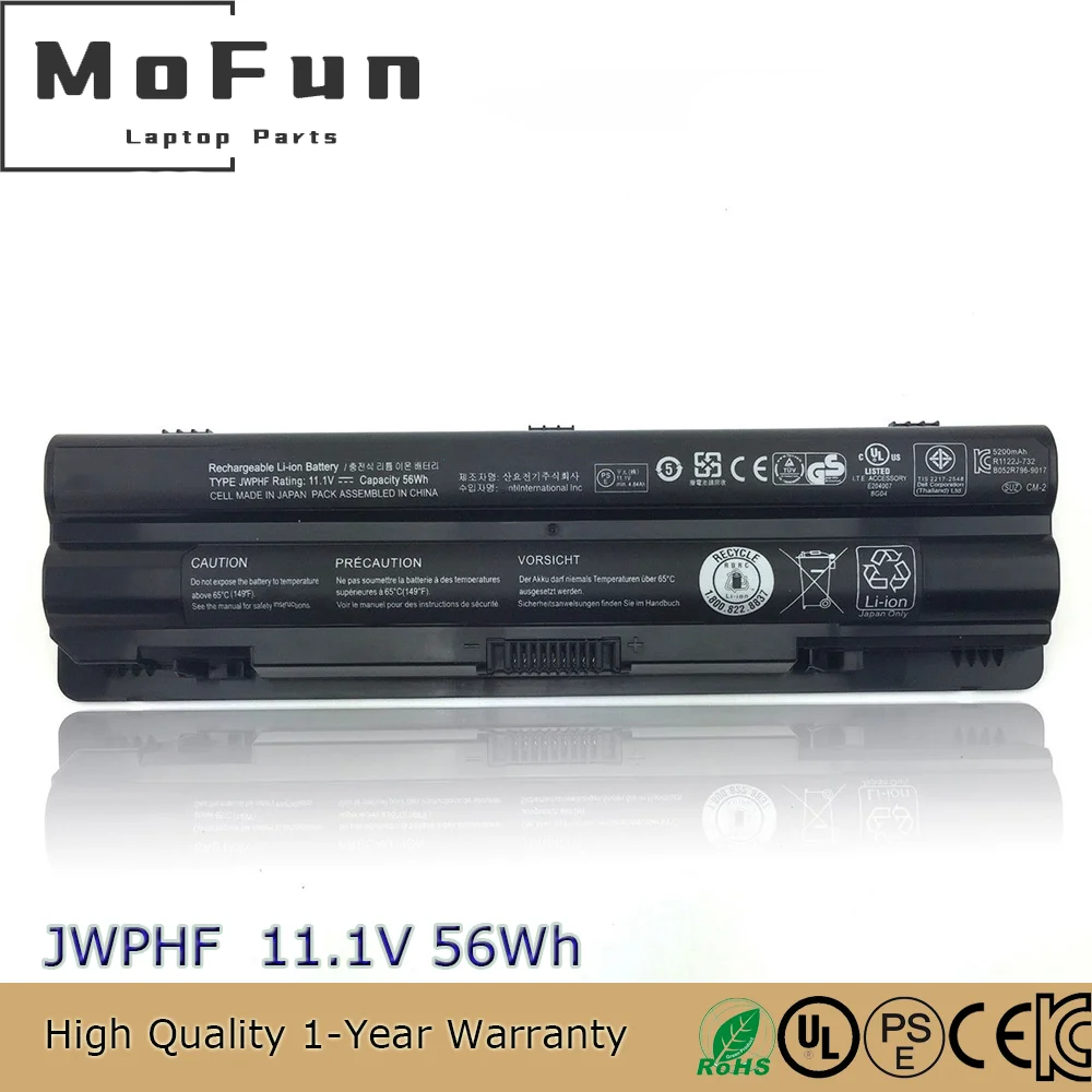JWPHF Battery FOR DELL XPS 15 L401x J70W7 L501x L702x new R4CN5 P09E002