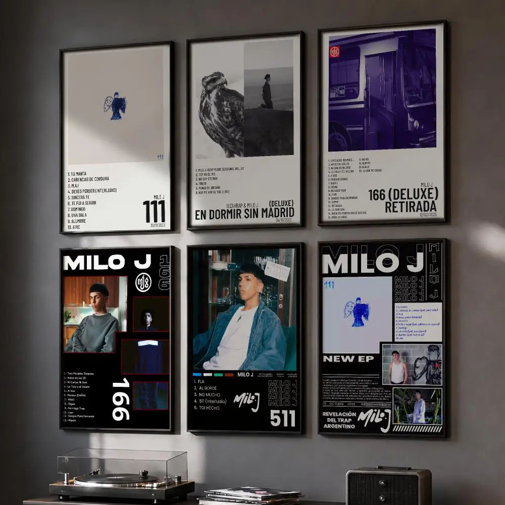 Popular Rapper Singer M-Milo J Poster HD Home Wall Stickers House Hallway Living Room Bedroom Bar Office Decor Art Prints