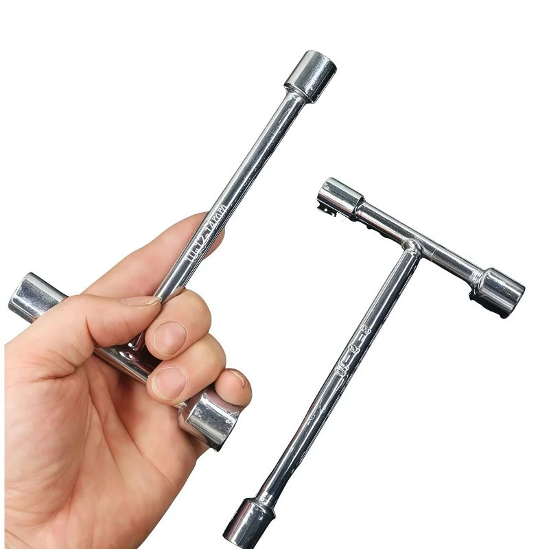 

Three head T-shaped socket wrench, short triangular board, household manual tool, external hexagonal screw board, mini T-shaped