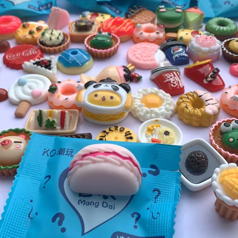 30 قطعة Diy بها بنفسك مختلط نمط أعمى حقيبة صغيرة الغذاء محاكاة لطيف صندوق أعمى مناسبة لعبة أطفال ديكورات منزلية هدية إرسال عشوائيا #2