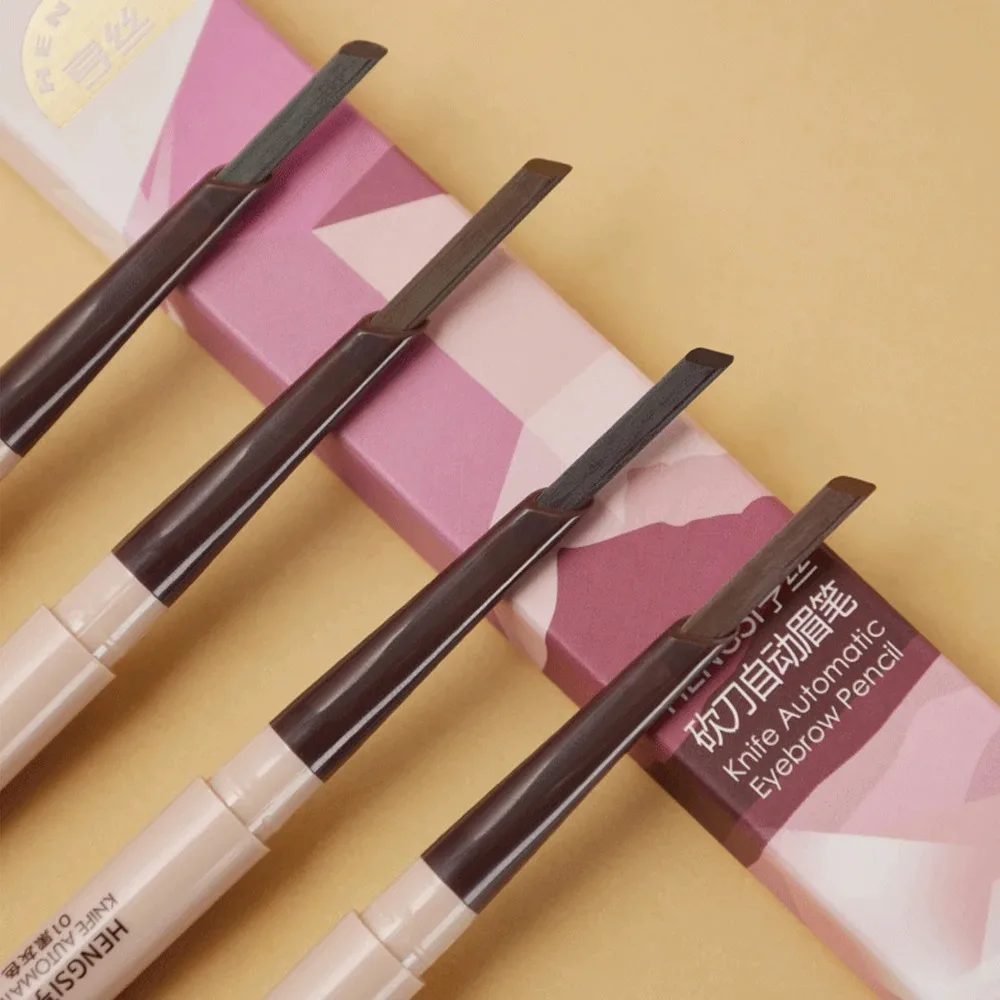 Makeup Eyebrow Pencil Waterproof Authentic Automatic Double-ended Hengsi Brand Eyebrow Brush Long-lasting Brand Eyebrow Pencil