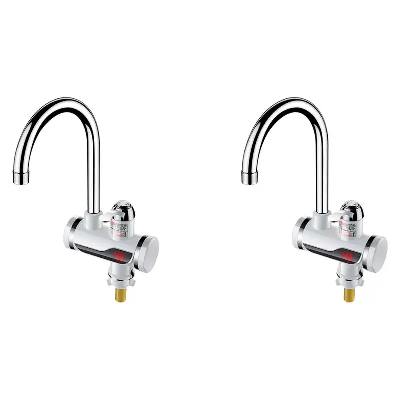 A84X-2X Instant Water Heater Electric Kitchen Hot Water Faucet Heater Tap Cold Heating Faucet Tankless Water Heater EU Plug