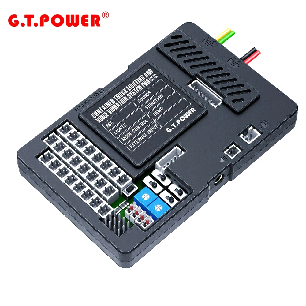 G. T.Power professional sound and light simulation system 30A is suitable for RC trailer container truck modification parts