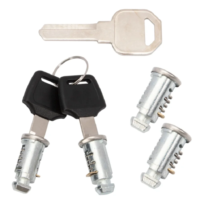 4 Lock Cores & 2 Keys & 1 Universal Master Key For Thule Bike Rack Roof Racks Ski Rack Cross Bars Towers Kayak Rack