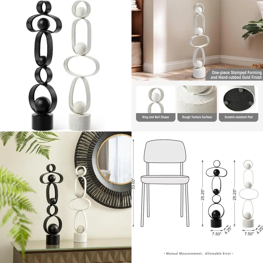 

Набор абстрактных металлических скульптур, 2 предмета, декор стола современного искусства, высота 25,25, украшение для дома, центральные детали журнального столика, препо