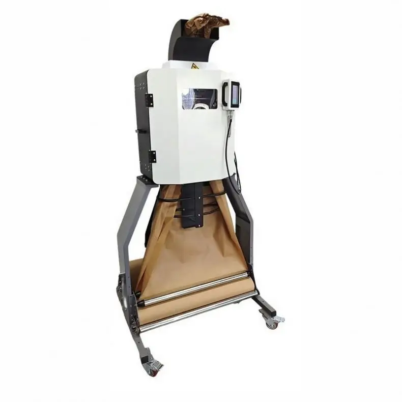 Máquina automática para rellenar espacios con rollos de papel kraft, máquina de cojines de burbujas de papel para maquinaria de fabricación de papel