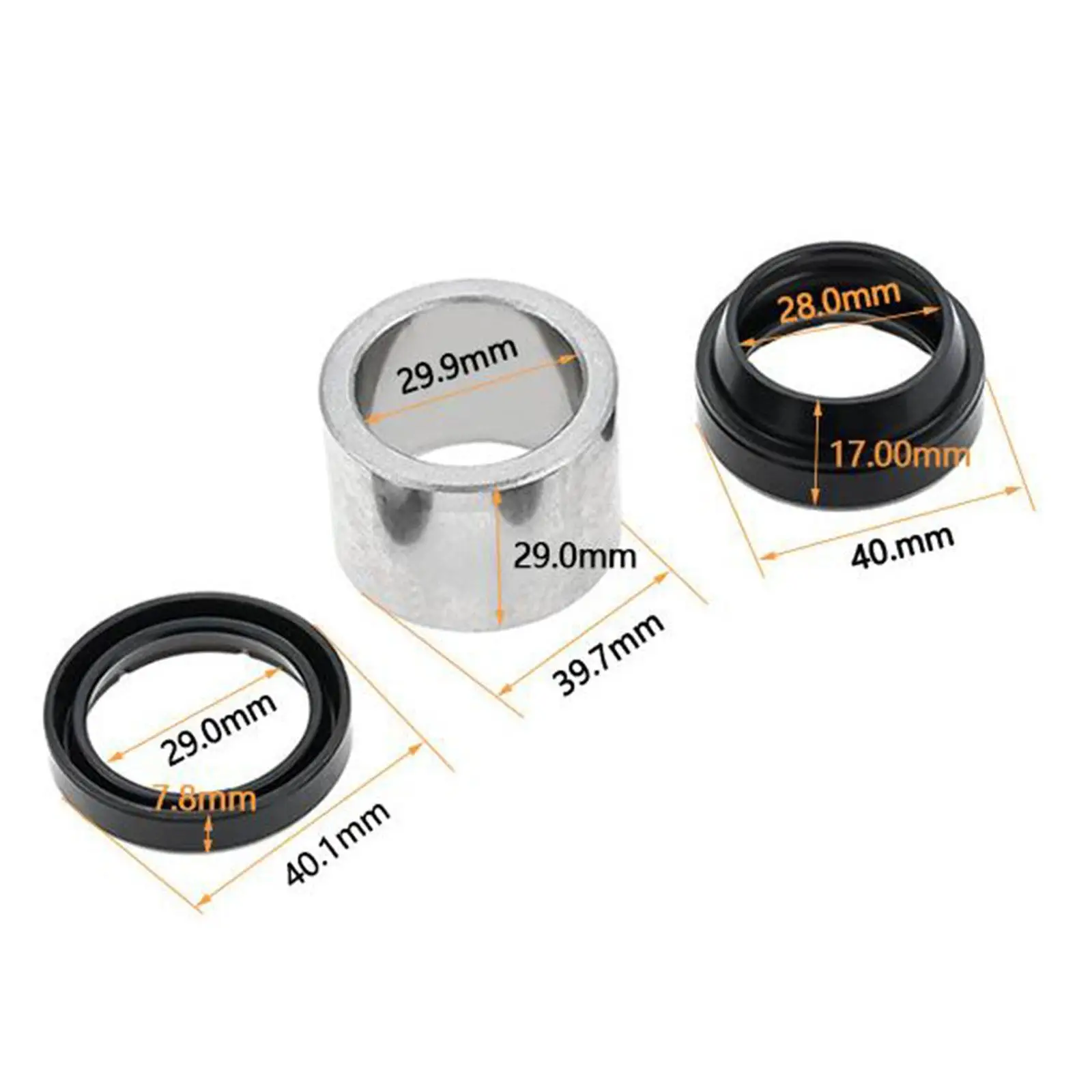 Professional Washer Bearing Replacement Kit 285203 Silvery Black Metal Rubber for Washing Machine Model Repairs