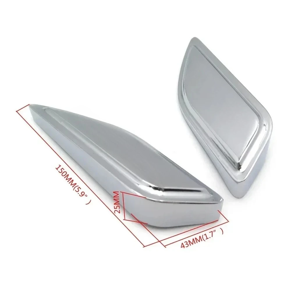 Motorcycle Parts Tank Pads Side Cover For Suzuki Hayabusa Gsxr1300 1986-2012 CHROMED BLACK