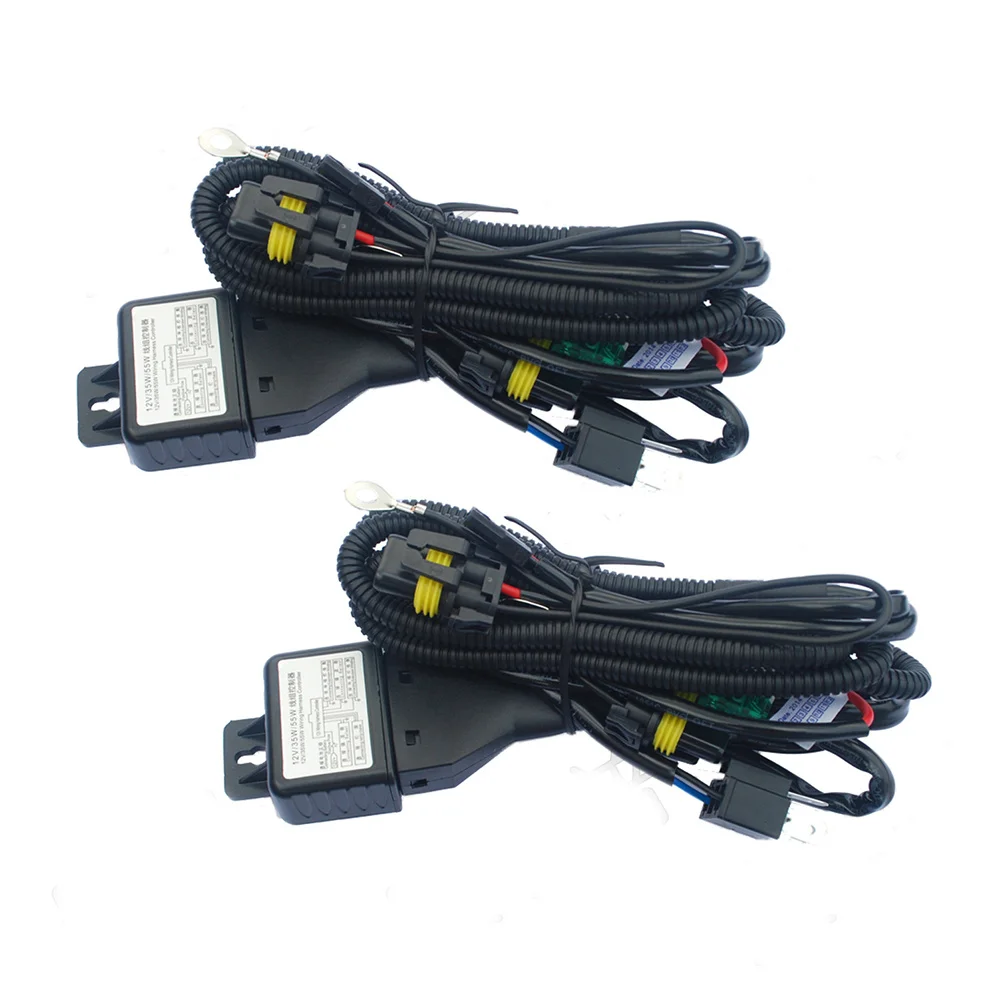 

Xenon Light Wiring H4 9003 Car Headlight Booster Flame Resistant Relay Harness For High Low Beam Flicker Free Starter Wiring