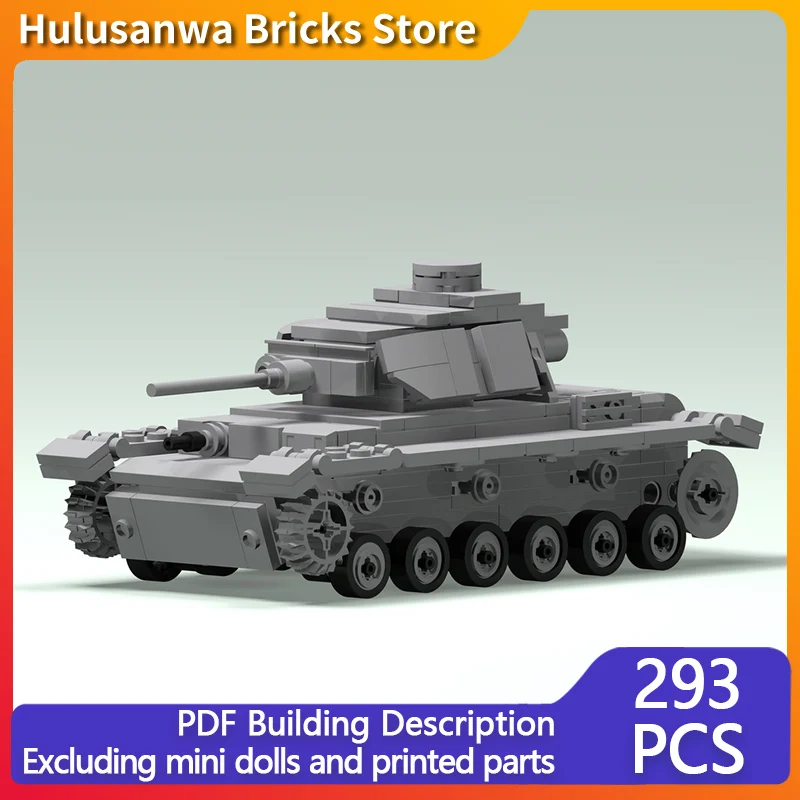 

Panzer III Ausf L WW2 Military Tanks Model MOC Building Bricks War Equipment Modular Technology Gifts Assemble Children Toy Suit