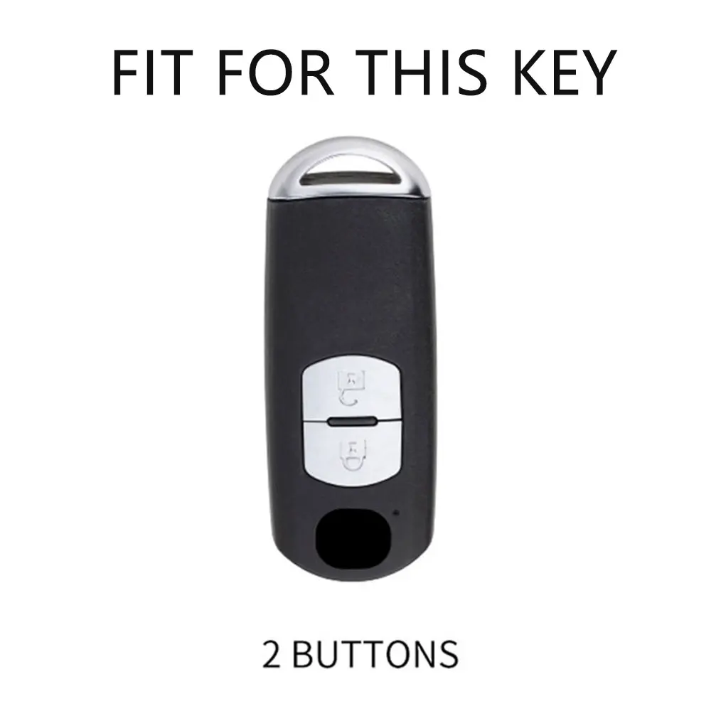 Car Key Case Cover for Mazda 2 3 6 Atenza Axela Demio CX-5 CX5 CX-3 CX3 CX-7 CX-9 TPU Remote Fob Shell Holder Accessories view 2