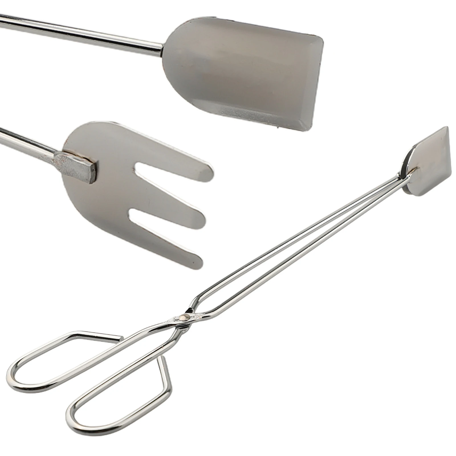 Objects Barbecue Coal Tongs Stainless Steel Slight Manual Measurement Deviation Excellent Workmanship Features