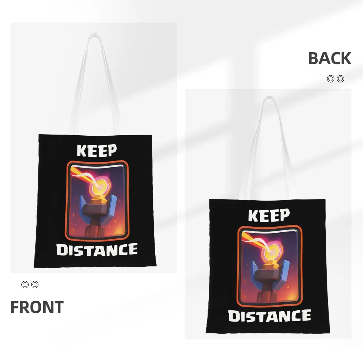 حقيبة تسوق Clashed Royales للحفاظ على المسافة، حقائب يد نسائية مطبوعة، حقيبة كتف للسفر من القماش الرائع #3