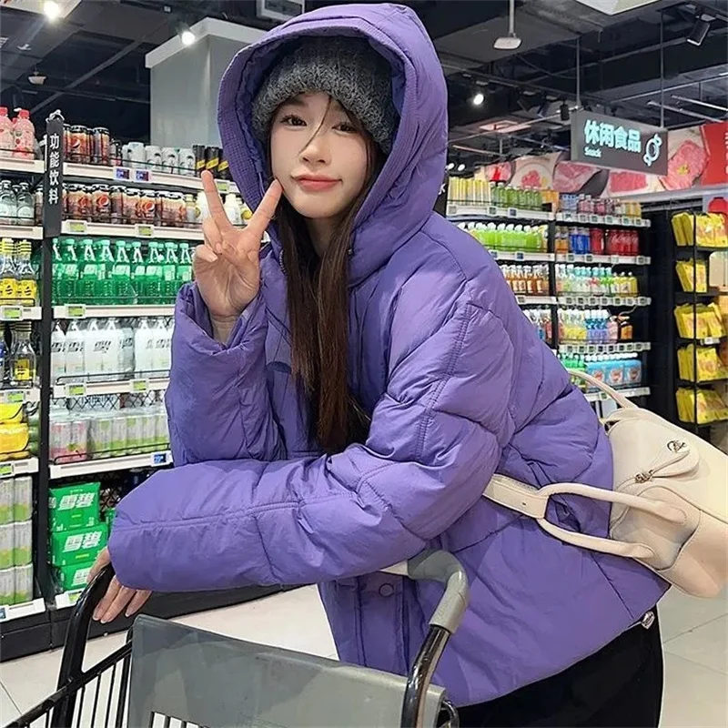 

Хлопковое джето большого размера, женское свободное пальто с хлебом, маленький дизайн, подходящее для смысла друга, Thiened, полиэфирное наполнение