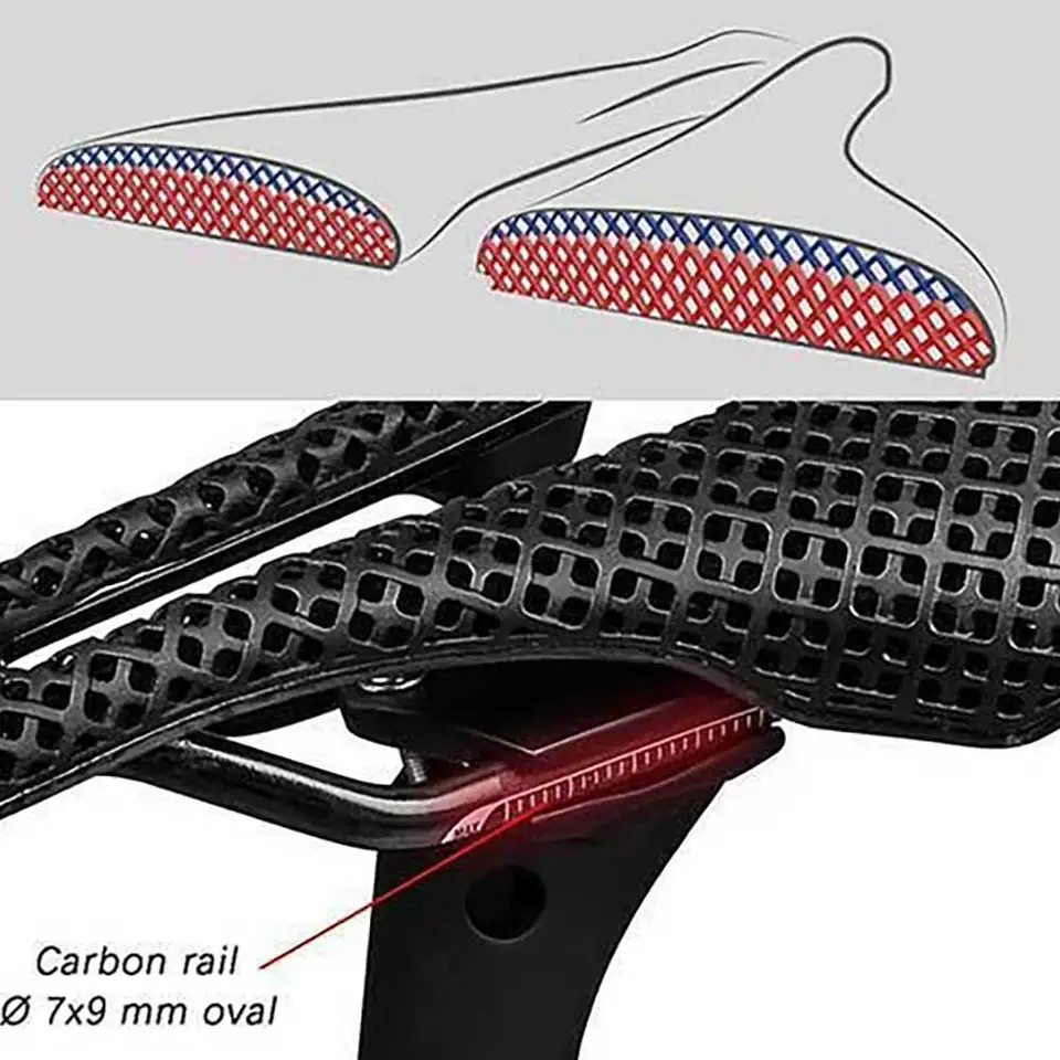 Elitaone 3D プリントサドル カーボンロードバイク 超軽量 中空 快適