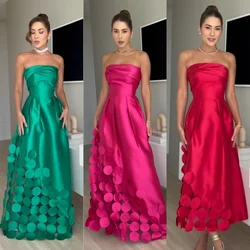 Customized Jiayigong High Quality Classic Modern Style Formal Evening Strapless Floor-Length A-line Appliques Dresses Classic S