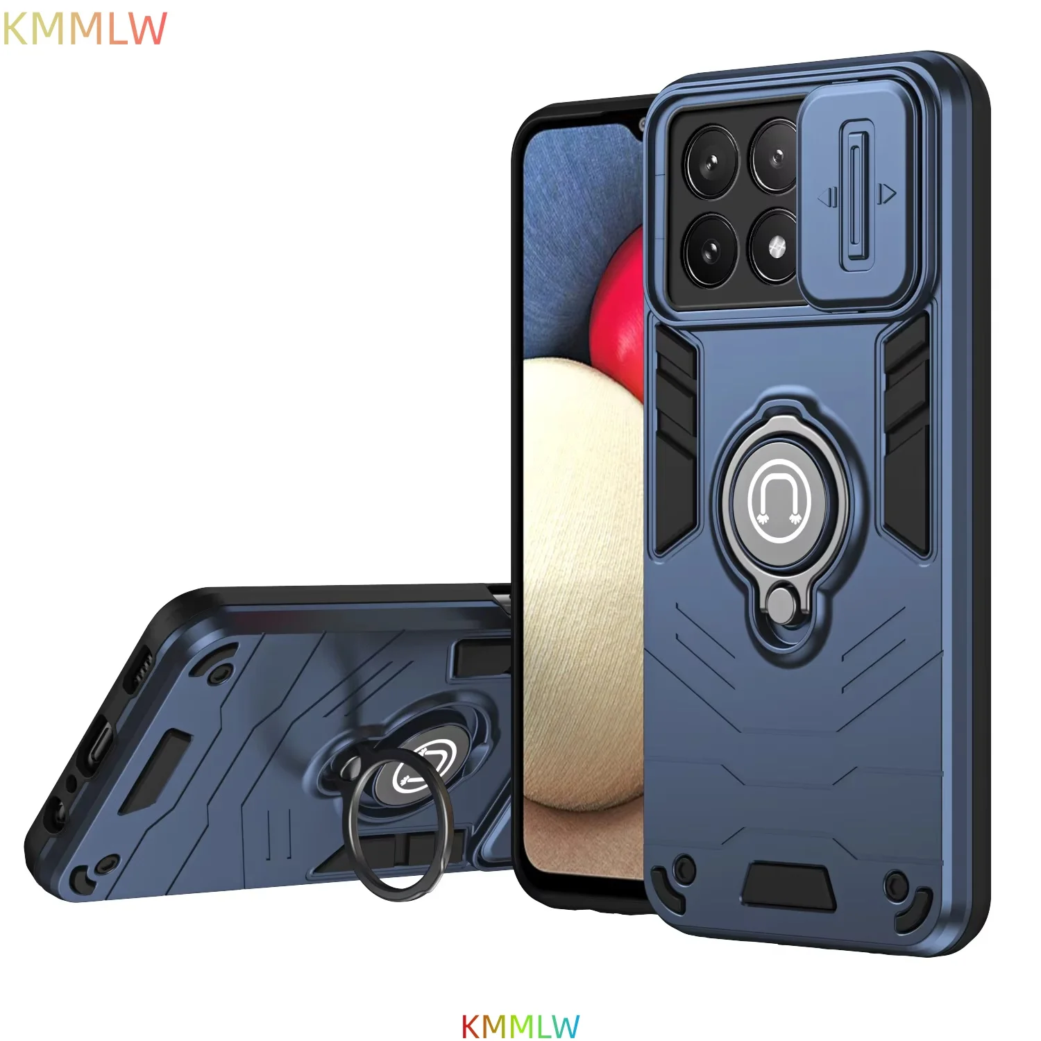 Push Window Magnetic Phone Case Suitable For Mi Poco X5 X6 Pro M5S C55 C65 M6 Pro  Anti Drop Protection Back Cover