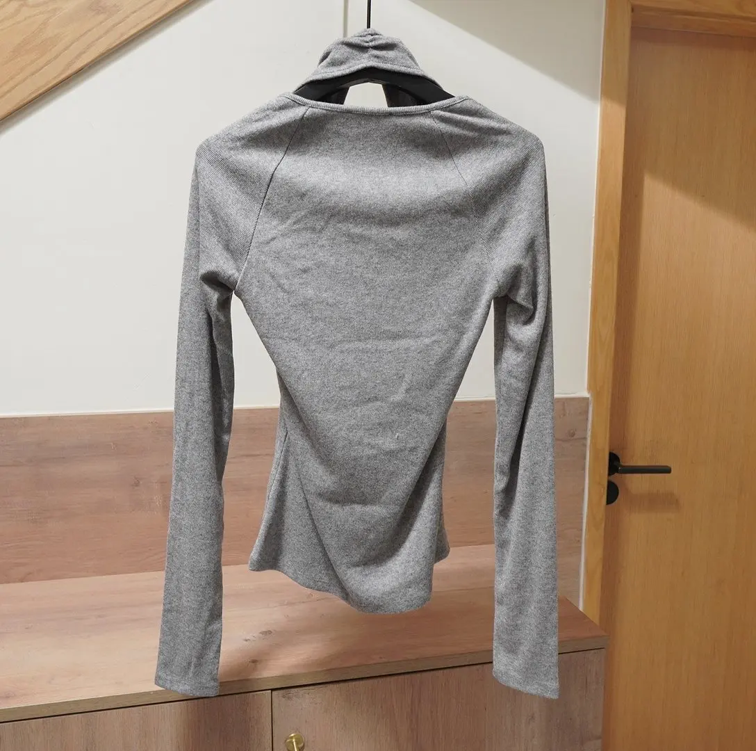 New Casual Style Solid Color Basic Yoga Elastic Long Sleeved T-shirt Women Tshirt Grey Tees Hot Sexy Women Tops Y2k