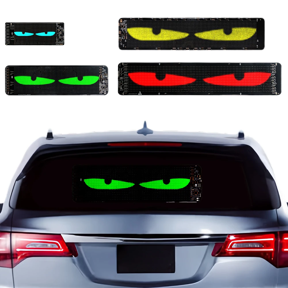 

LED Matrix Pixel Panel Night Light DIY Programmable LED Devil Eye Decoration Light Remote Control for Car Truck Accessories