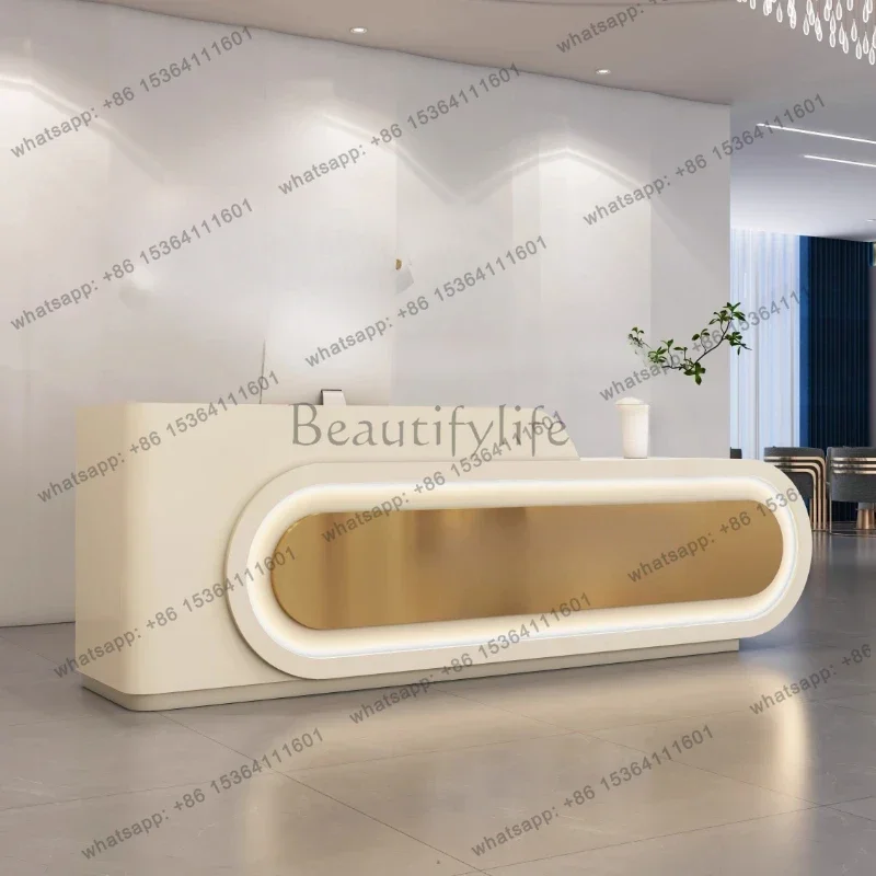 LJY Clothing Rental Reception Desks Modern Boutique Home Modern Reception DesksChurch Corner Recepcion Mostrador Office Furnitur