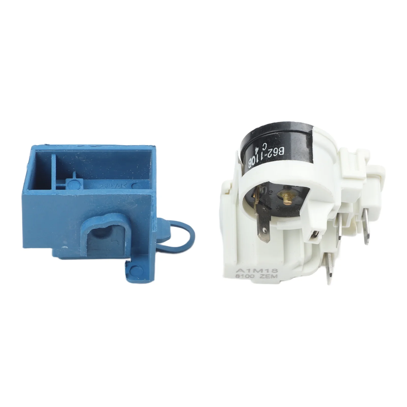 8100ZEM PTC Starter Protector Combined Relay For Refrigerator Compressor Motor Start Device Blue White Plastic Control Part