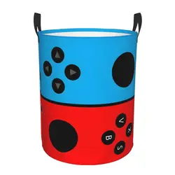 Custom Gamer Gaming Controller Laundry Basket Foldable Large Clothes Storage Bin Video Game Lover Gift Baby Hamper