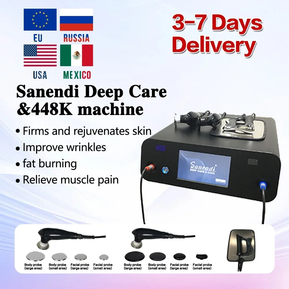 INDIBA  448K CAP RES Therapy Treatment Machine Face Massager Anti Diathermy Radiofrequency Masajeadores Facial Tightening Skin