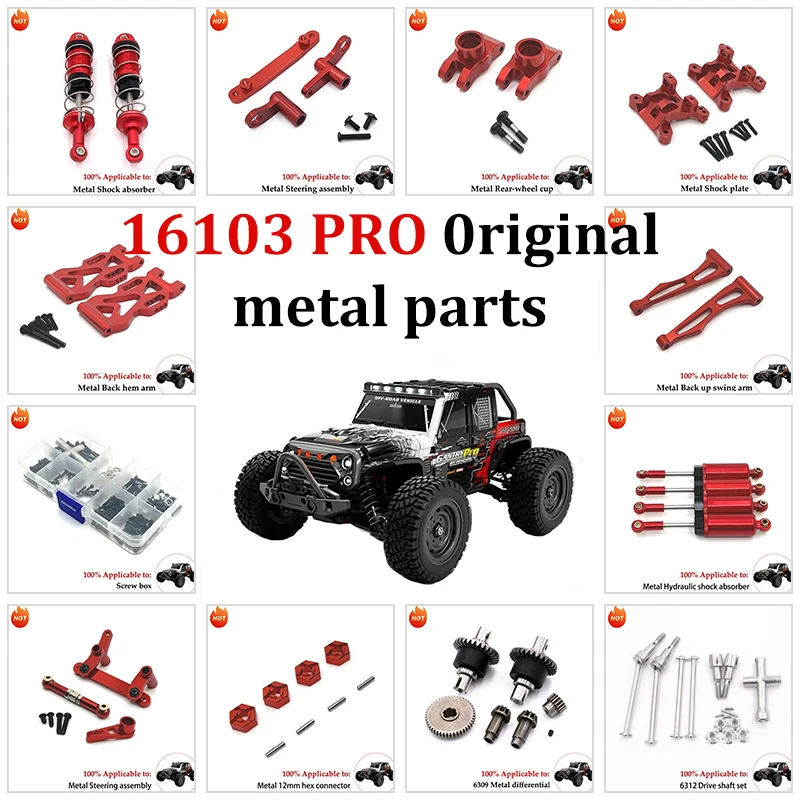 SCY 16101 16102 16103 16104 16106 16201 JJRC Q130A Q130B Q141 Metal Screws Fastener Kit Repair Tools 1/16 RC Car Spare Parts