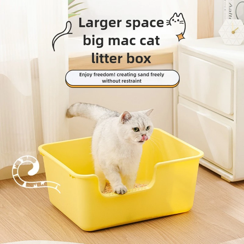 Cat Litter Box Fully Enclosed Oversized Splash-proof Pet Toilet Semi-enclosed Integrated Cat Litter Box Pet Supplies