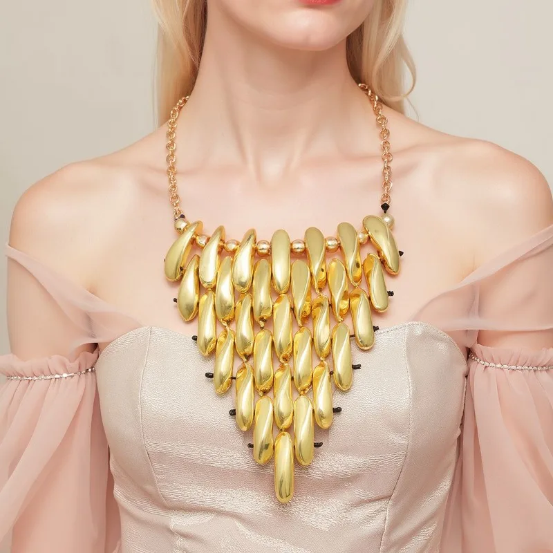 

Персонализированное ретро-колье с геометрическим дизайном в стиле холодного ветра, объемное, ручной работы, треугольной формы, с подвеской CCB