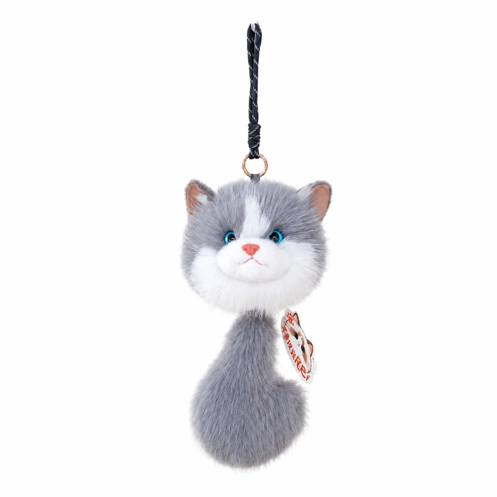 Gifts Soft Cat Coin Purse Long Tail Lifelike Coin Purse Big Head Bag Decoration for Friends