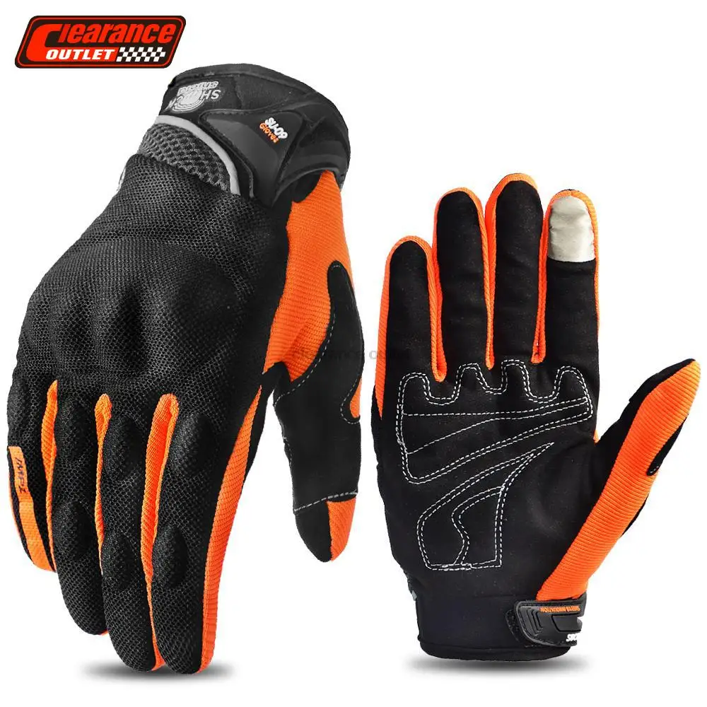 Gants de moto de course respirants, protection complète des doigts, écran tactile, course de moto, motocross, sports de plein air