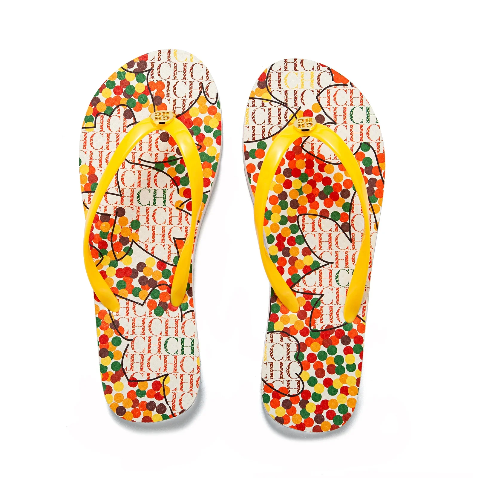 CH Unique Print Premium Ladies Slipper Flip Flops Niche Design High Quality Wearable Fashion Slippers Versatile Fashion Slippers