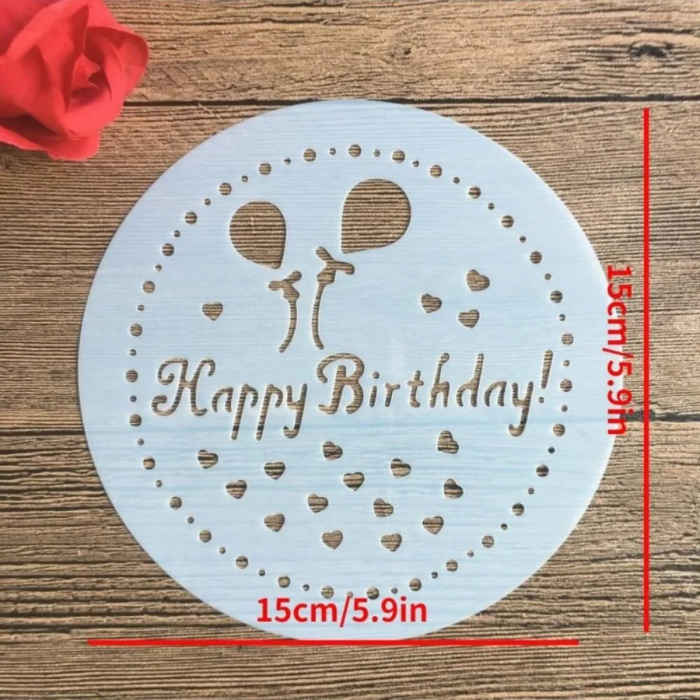 Round Lace Cake Stencils Template 15PCS Cake Decorating Tools DIY Baking Bread Pastry Sugar Sieve Mold Fondant Cake Template