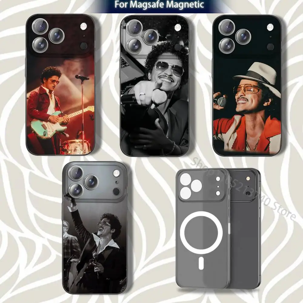 

B-Bruno Singer M-Mars-ES For iPhone 17,12,11,14,13,15,16,Plus,Air,Pro,Max,E,Mini for Magsafe Magnetic Frosted Grey Phone Case