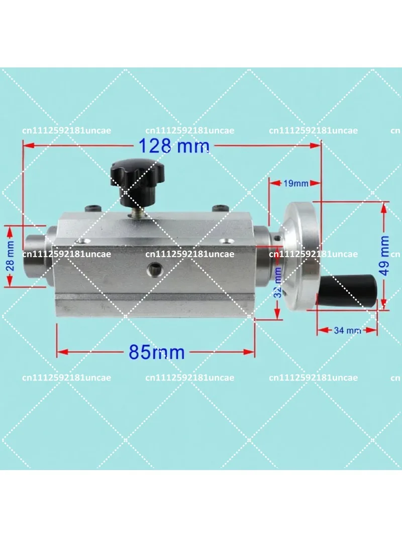 DIY Micro Lathe Tailstock Slider Assembly with B12 Drill Chuck and Live Center Spindle Set