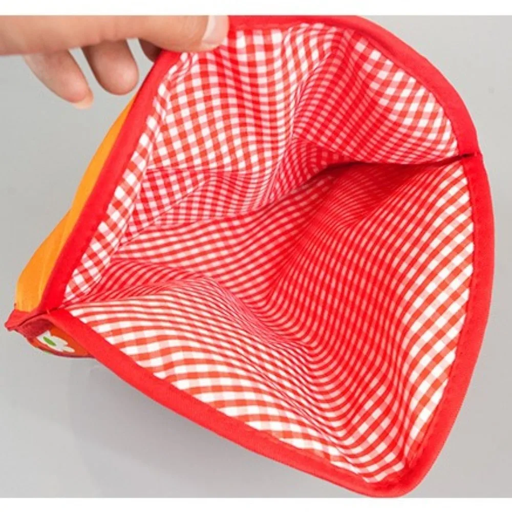 Heat Insulation Tortilla Warmer Pouch Round Shape Portable Tortilla Keeper Microwave Safe Heat Resistant Insulated Bag Home