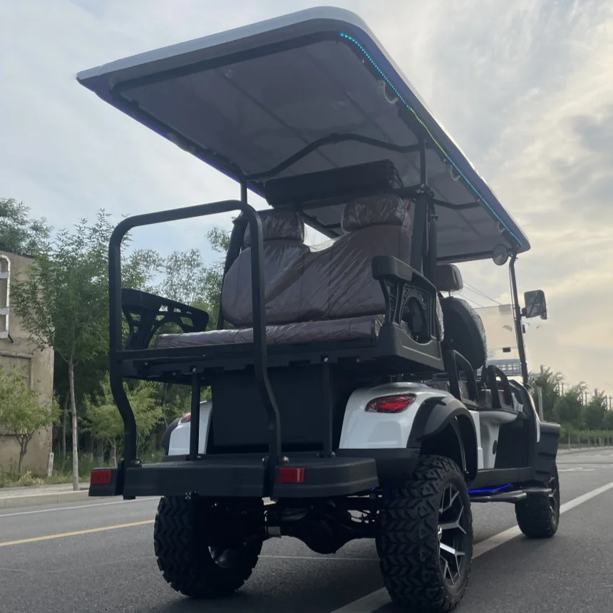 

Manufacturer Customizable 72V Lead-Acid Battery And Lithium Battery Optional Powered 4+2 6 Seats Off-Road Electric Golf Cart