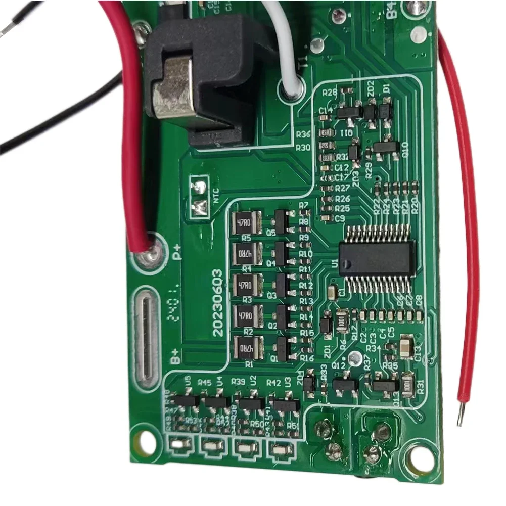 Imagem -05 - Placa de Circuito de Proteção de Carregamento de Bateria de Íon-lítio Substituição Pcb para 18v P108 Rb18l40 Peças de Ferramentas Elétricas 11x4x2.3cm