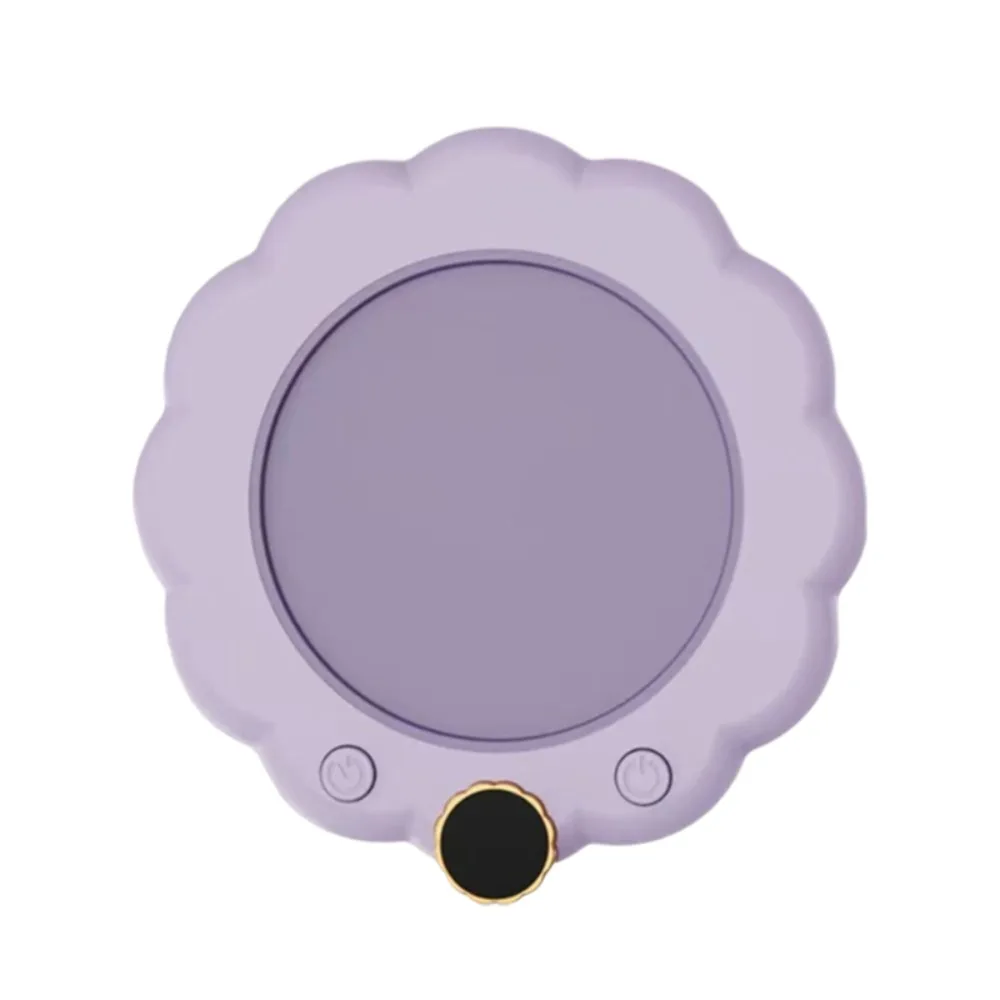

Flower Shaped Thermostatic Coaster Anti-dry Burn Adjustable Temperature Constant-temperature Coaster Intelligent Digital Display