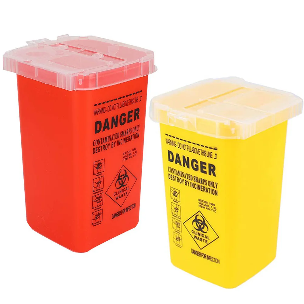 

Tattoo Sharp Container Sharps Waste Large Capacity Tattoo Supplies Disposal Container Tattoo Needle Waste Box Accessories