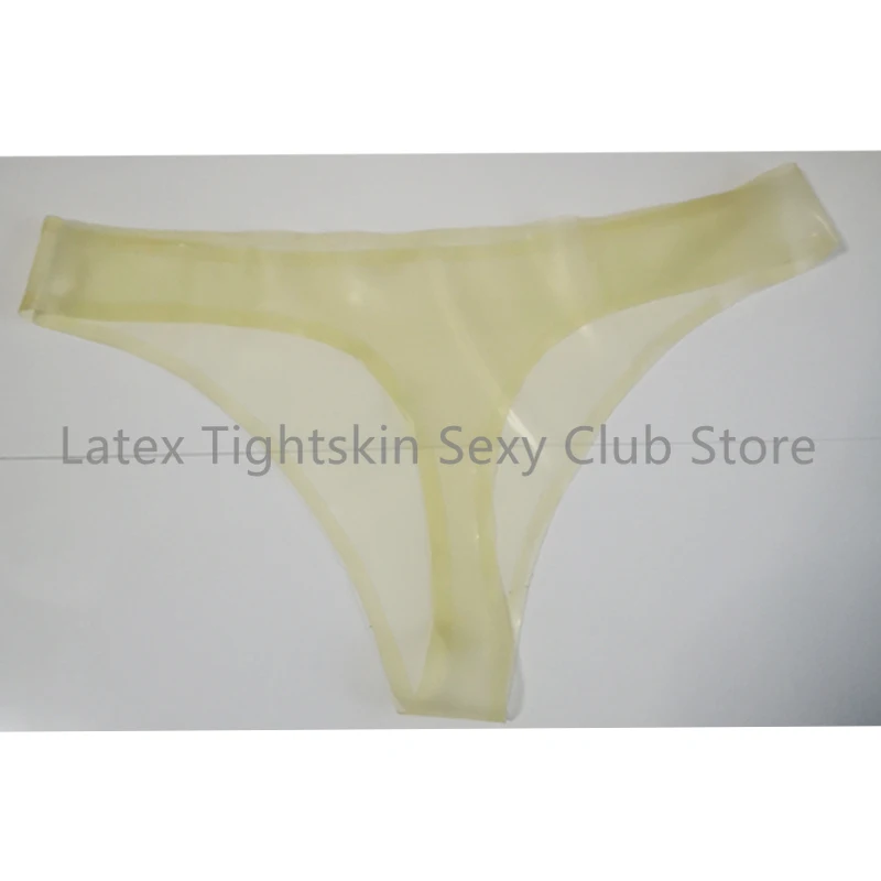 Transparent Latex Briefs Thongs G-string Panties Rubber Underwear Fetish Shorts Sexy Customize 0.4mm for Women Wear