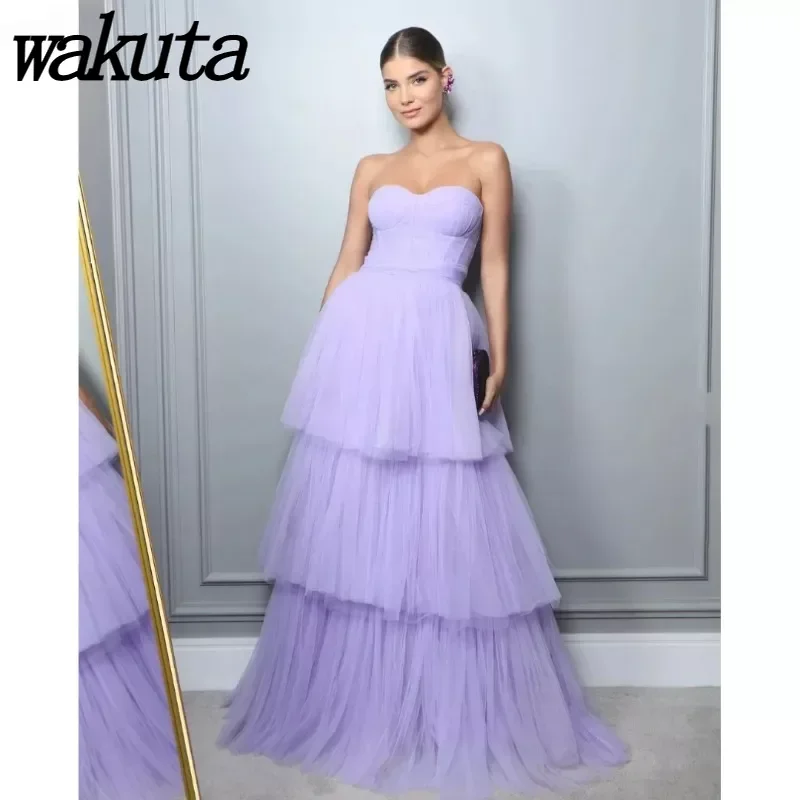 

Wakuta Elegant Formal Dresses for Women Party Wedding Evening Dress Luxury Long Graduation Ceremony Dress فساتين سهره