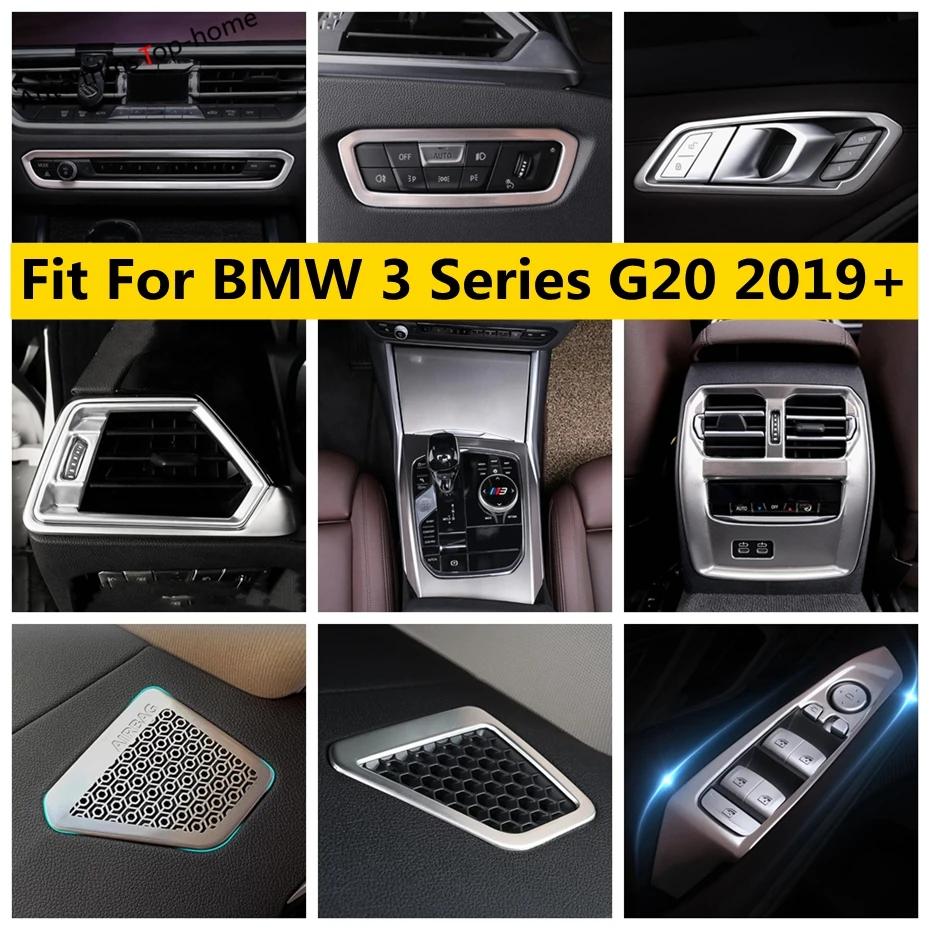 

Window Lift Switch / Light Control Button / Air Conditioner Outlet Vent / Dashboard Cover Trim For BMW 3 Series G20 2019 - 2024