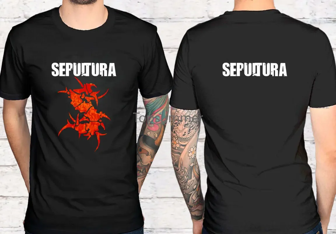 

2-сторонняя черная футболка Sepultura Beneath The Remains, футболка Xs 3XL