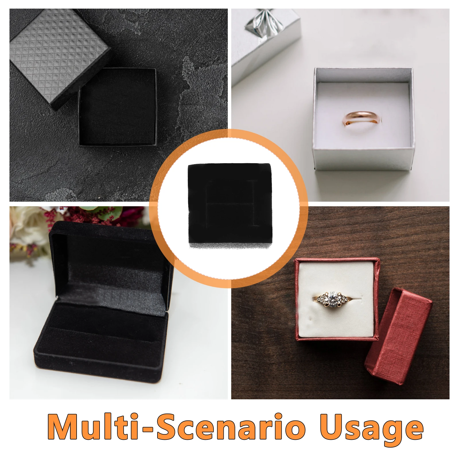 

20pcs Jewelry Box Inserts Sponge Lining Pads for Earring Ring Brooch Storage Stackable Organizer Trays Jewelry Case for Display