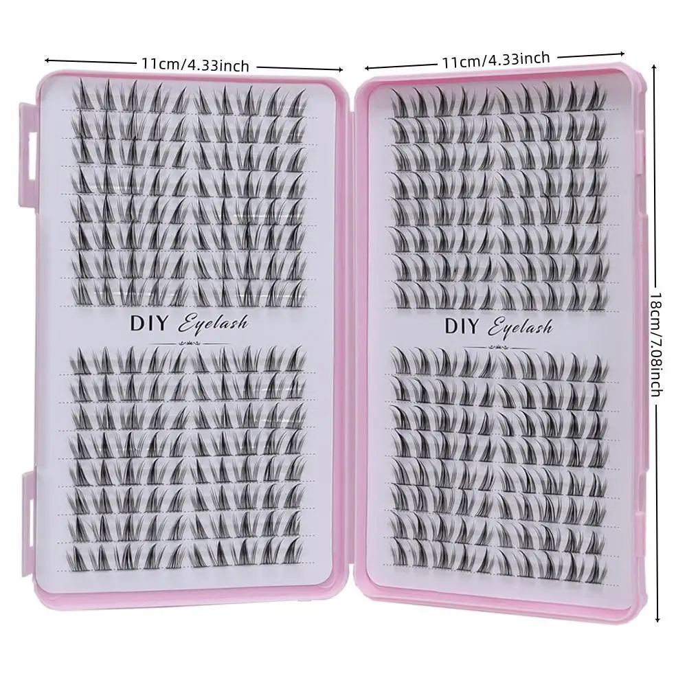 Multi Style 320 Piece False Eyelash Set: Suitable for Role-Playing, Comics, Natural and crossover Styles