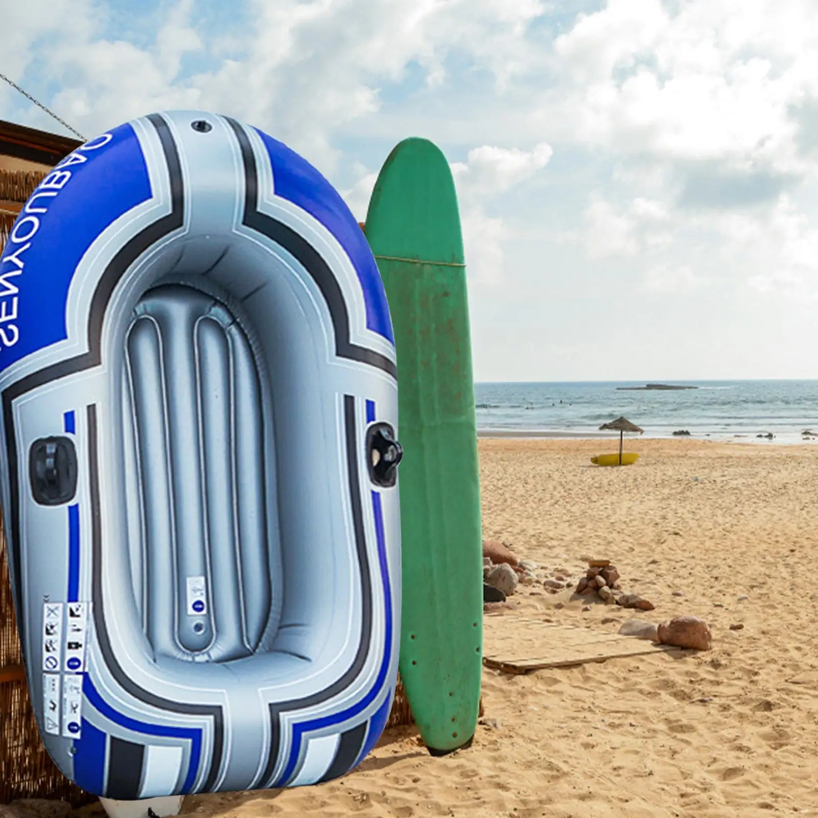 

Надувная лодка, каноэ, рыбацкая лодка с двойным клапаном для взаимодействия родителей и детей, занятия на бассейне на 1-2 человека