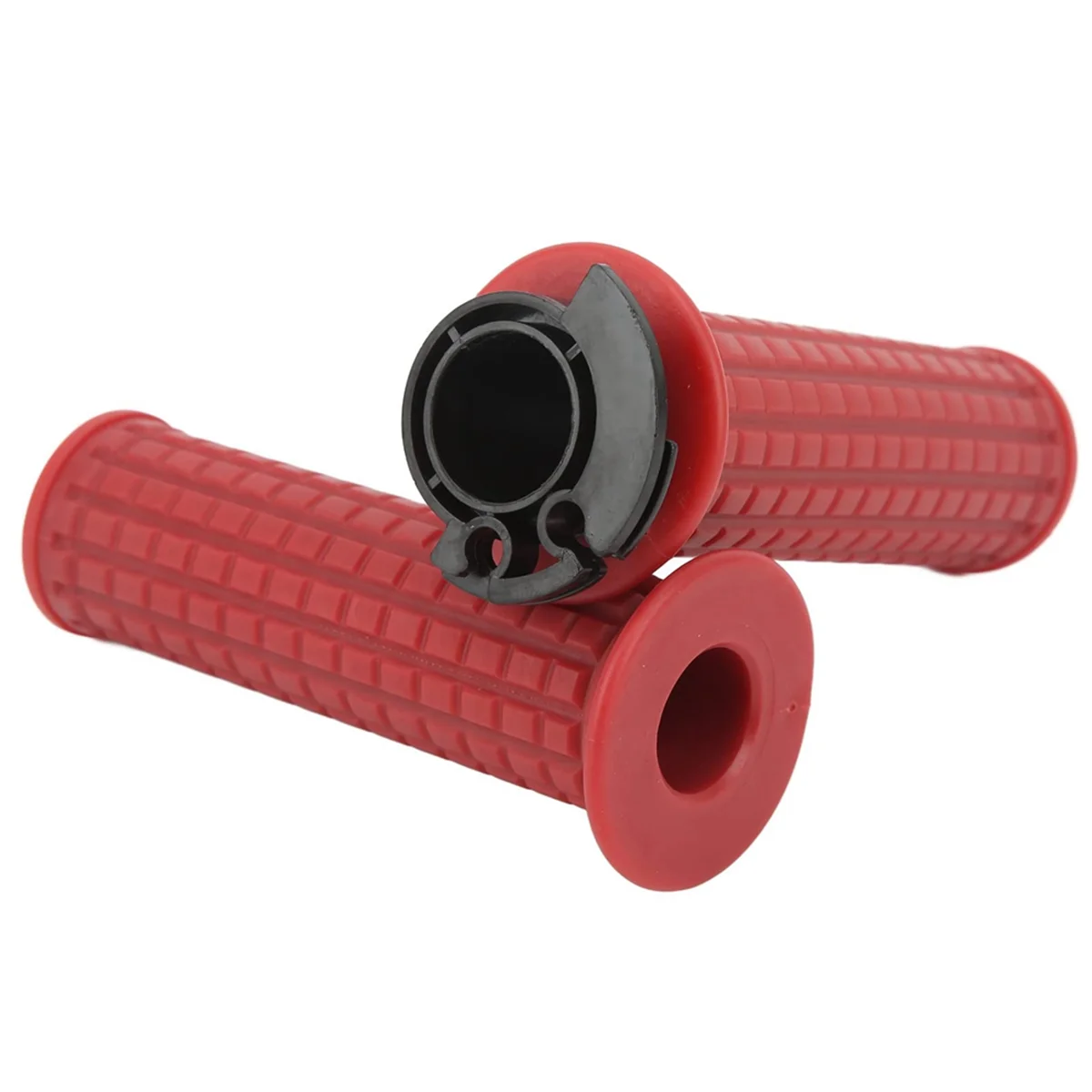 Motorcycle 22mm Handlebar Throttle Grips Left Right Side for GY6 50cc 80cc 125cc 150cc Motorcycle Handlebar Red